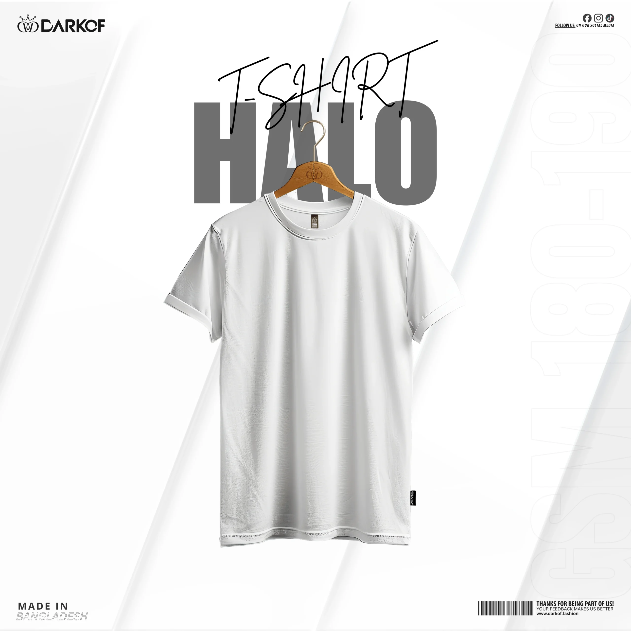 DARKOF HALF SLEEVE T-SHIRT HALO