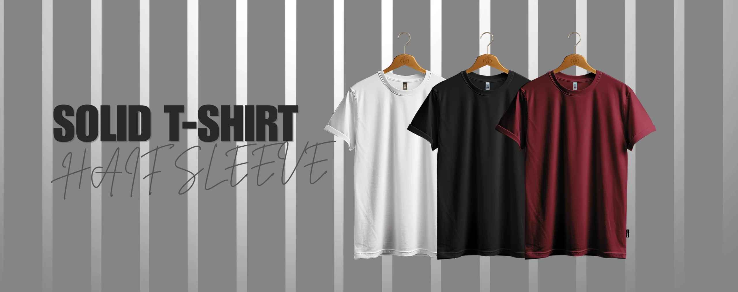 HAIF SLEEVE SOLID T-SHIRT SELIDER